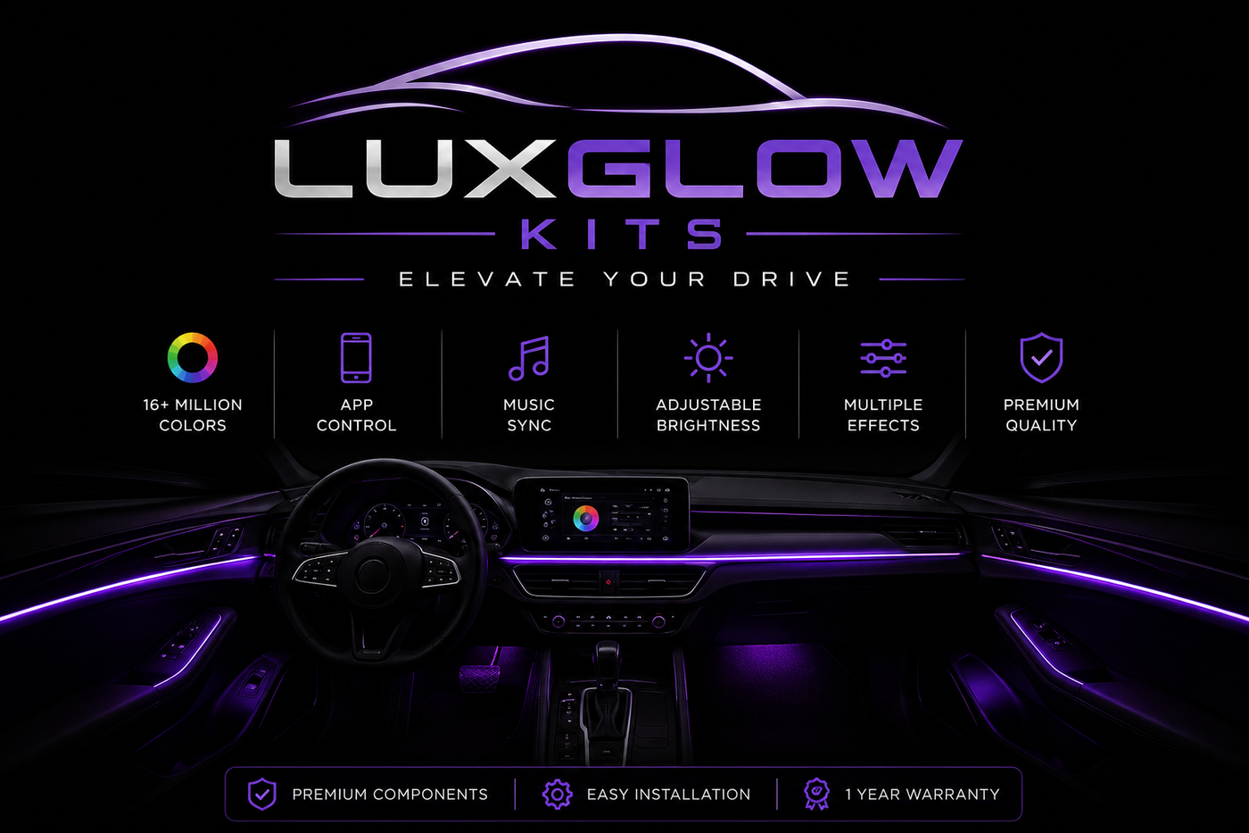 14-in-1 RGB Ambient Lighting Kit